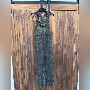 Mexicali Blues Women's Washed Olive Green Overalls Jeans